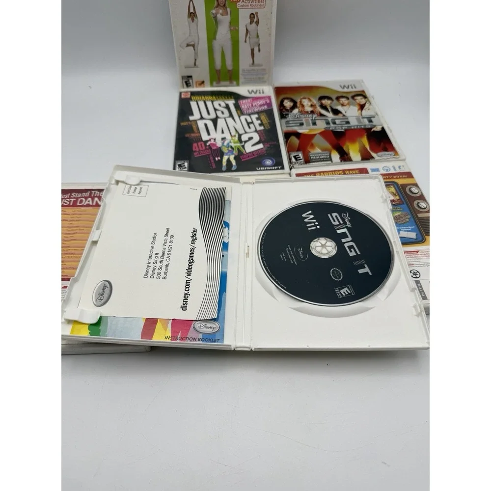 Nintendo Wii Game Lot of 7 Just Dance Wii Fit Plus Sing It Untested AS IS